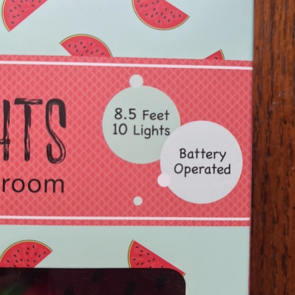 NEW Watermelon LED string lights battery operated. - Picture 5 of 6